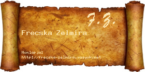 Frecska Zelmira névjegykártya